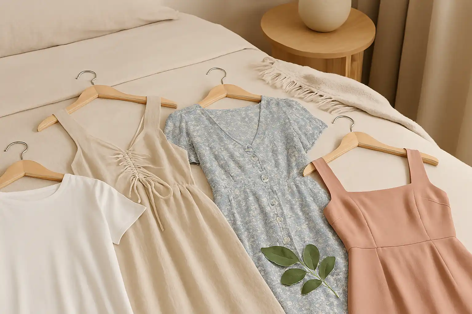 Women’s dresses on Amazon displayed in a stylish lifestyle setting with casual and elegant dress options